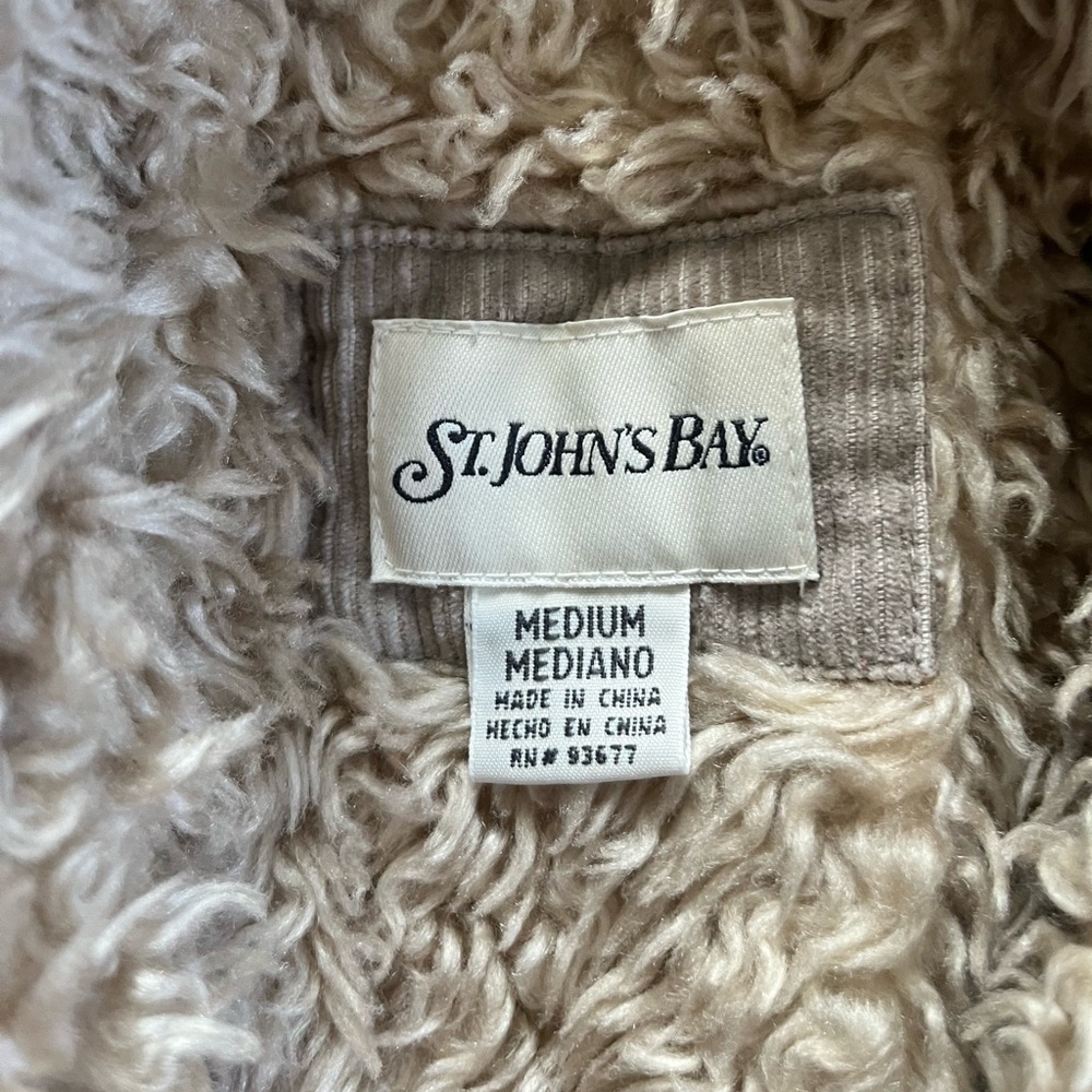 Women's Tan Jacket with Faux Fur Lining - Picture 4 of 5